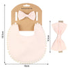 2Pcs/Lot Bamboo Cotton Baby Bib&Headband