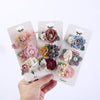 3Pcs/Set Artificial Flower Baby Girl Hair Clips