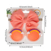 Rainbow Kids Sunglasses With Big Bow Baby Headband Set DP117