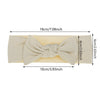 Beige Ribbed Bow Headband KK174